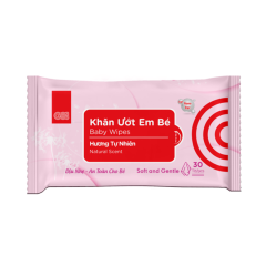 Khăn ướt em bé GO! hương tự nhiên 30 tờ chính hãng