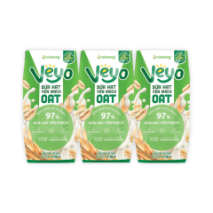 Lô 3 sữa hạt yến mạch Vinasoy Veyo hộp 180ml chính hãng | Siêu Thị GO!– Thực phẩm giá tốt