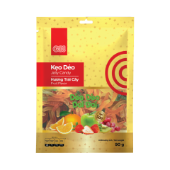 Kẹo dẻo GO! hương trái cây hình sâu gói 90g chính hãng