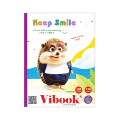 Tập Vibook Keep Smile in caro 100 trang chính hãng