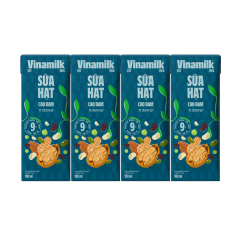 Lốc 4 sữa hạt cao đạm Vinamilk ít đường 180ml chính hãng | Siêu Thị GO!– Thực phẩm giá tốt
