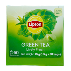 Trà túi lọc Lipton trà xanh 50 gói x 1.5g chính hãng