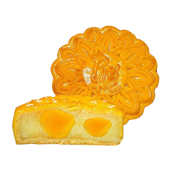 Bánh trung thu Bibica đậu xanh 2 trứng 210g chính hãng