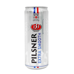 Bia 333 Pilsner Extra Smooth 330ml chính hãng