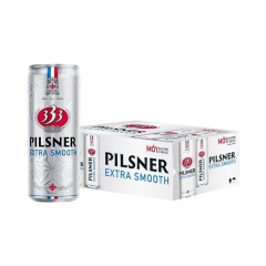 Thùng 24 bia 333 Pilsner Extra Smooth 330ml chính hãng