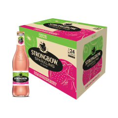 Thùng 24 Strongbow Sparkling Ciders vị kiwi và thanh long chai 330ml chính hãng