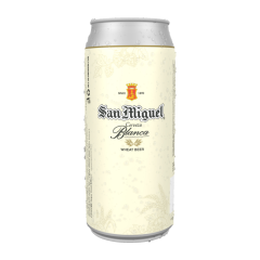 Bia San Miguel Cerveza Blanca lon 490ml chính hãng