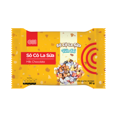 Kẹo socola sữa màu sắc GO! hình viên đá 90g chính hãng