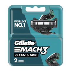 Lưỡi dao cạo râu Gillette Mach 3 Clean Shave hộp 2 lưỡi chính hãng