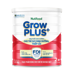 SPDD Nuti Grow Plus suy dinh dưỡng 2+ (trên 2 tuổi) hộp 1.5kg chính hãng