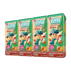 Lô 4 sữa lúa mạch Lof Kun vị socola có thạch hộp 170ml chính hãng | Siêu Thị GO!– Thực phẩm giá tốt