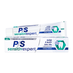 Kem đánh răng P/S sensitiv expert whitening 100g chính hãng