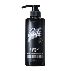 Tắm gội nam Gota 2in1 hương nước hoa bouncy chai 480g chính hãng