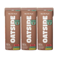 Lô 3 sữa yến mạch Oatside vị socola hộp 180ml chính hãng | Siêu Thị GO!– Thực phẩm giá tốt