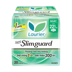 Băng vệ sinh Laurier Slimguard 22.5cm gói 20 miếng chính hãng