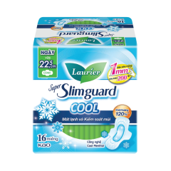 Băng vệ sinh Laurier Slimguard Cool 22.5cm gói 16 miếng chính hãng