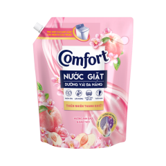 Nước giặt Comfort dưỡng vải hương anh đào túi 3kg chính hãng