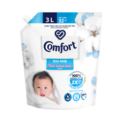 Nước xả vải Comfort hương phấn túi 3 lít chính hãng