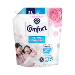 Nước xả vải Comfort dịu êm túi 3 lít chính hãng