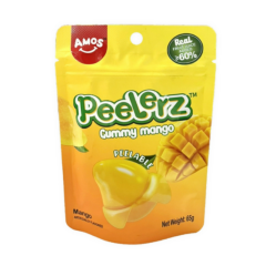 Kẹo dẻo Amos xoài Peelerz lột vỏ 65g chính hãng