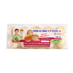 Hộp 10 trứng gà hồng V.Food chính hãng | Siêu Thị GO!– Thực phẩm giá tốt
