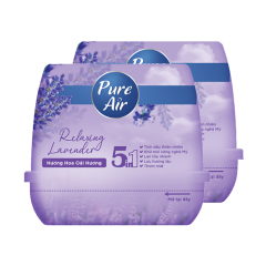 Lô 2 sáp thơm Pure Air hương hoa oải hương 180g chính hãng