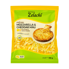 Phô mai Mozzarella & Cheddar Bottega Zelachi gói 150g chính hãng | Siêu Thị GO!– Thực phẩm giá tốt