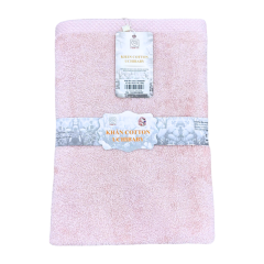 Khăn tắm cotton Uchibaby hồng 60x120cm 250g chính hãng