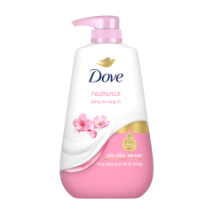 Sữa tắm Dove Serum hương hoa & muối hồng 500g chính hãng