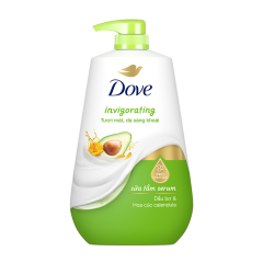 Sữa tắm serum Dove dầu bơ & hoa cúc calendula 500g chính hãng