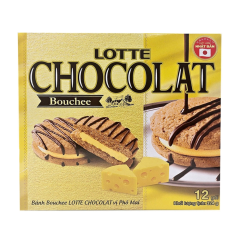 Bánh Bouchee Lotte Chocolat vị phô mai 378g chính hãng