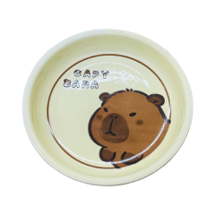 Đĩa sứ tròn Capybara 20.32cm chính hãng