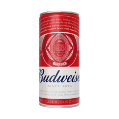 Bia Budweiser Sleek lon 250ml chính hãng