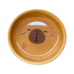Đĩa sứ tròn Capybara 17.78cm chính hãng