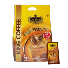 Cà phê sữa Plus King Coffee 50 gói x 20g chính hãng