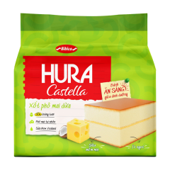 Bánh Hura Castella xốt phô mai dừa 150g chính hãng