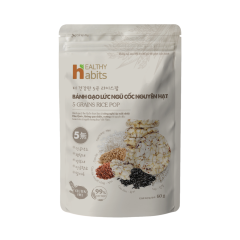 Bánh gạo lứt ngũ cốc nguyên hạt Healthy Habits gói 60g chính hãng