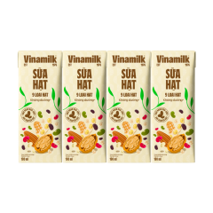 Lô 4 sữa 9 loại hạt Vinamilk không đường hộp 180ml chính hãng | Siêu Thị GO!– Thực phẩm giá tốt