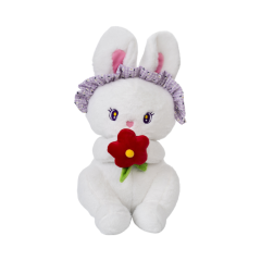 Thú bông thỏ ôm hoa 42cm chính hãng