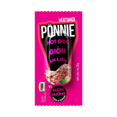 Hotdog giòn ăn liền Ponnie vị sườn nướng 28g chính hãng