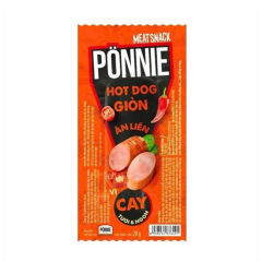 Hotdog giòn ăn liền Ponnie vị cay 28g chính hãng