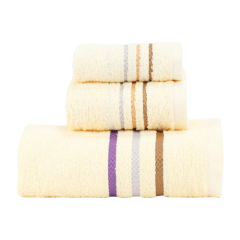 Khăn tắm Quảng Phú cotton vàng 60x118 212g BQW8 chính hãng