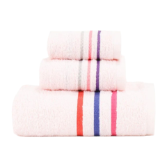 Khăn tắm Quảng Phú cotton hồng 60x118 212g BQW8 chính hãng
