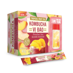 Trà Kombucha Bản vị đào hộp 8 gói x 5g chính hãng