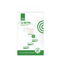 Lô 10 ly giấy bã mía GO! 240ml chính hãng