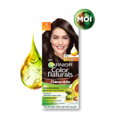 Kem nhuộm tóc Garnier màu nâu tự nhiên hộp số 3 chính hãng