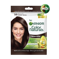 Kem nhuộm tóc Garnier nâu tự nhiên – gói số 3 chính hãng