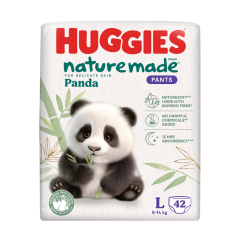 Tã quần Huggies Naturemade Panda size L 42 miếng chính hãng