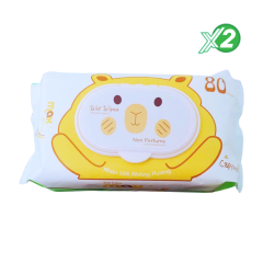 Lô 2 khăn ướt Max Cool Max Clean 80 tờ + Hàng tặng chính hãng