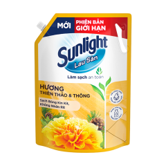 Nước lau sàn Sunlight hương thiên thảo & thông túi 2.7kg chính hãng